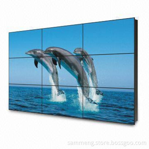 46 x 46-inch DID LED Video Wall Screen with RS-232 Remote Control Function and 180W Power